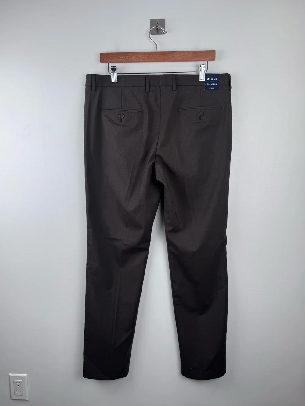 NWT J.Crew Men Thompson Brown Trouser Pant Size‎ 34x32